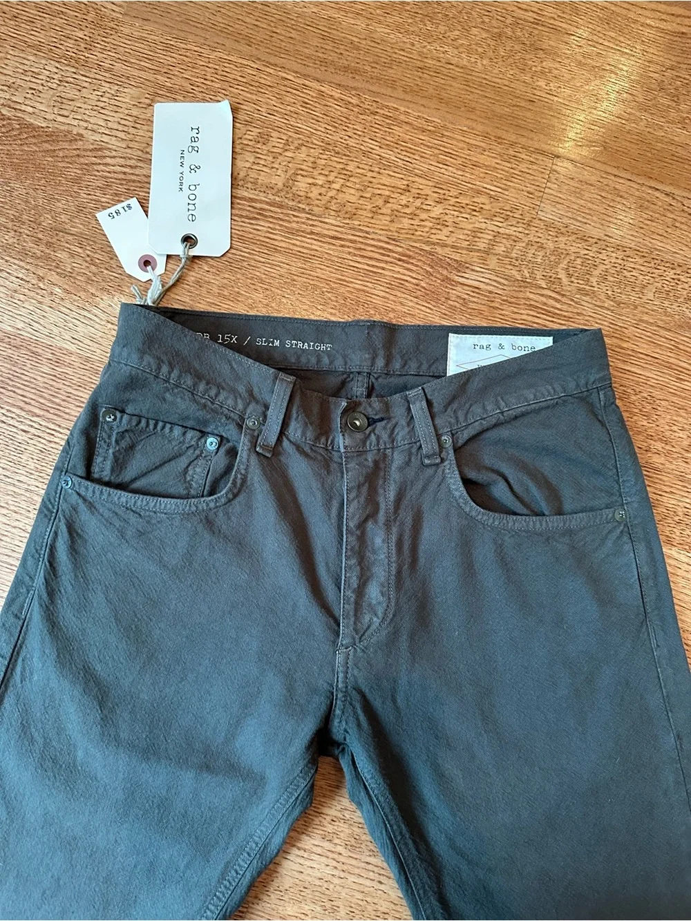 Rag & Bone RB15X Slim Straight Fatigue Canvas Pants 31 NWT Tailored Workwear
